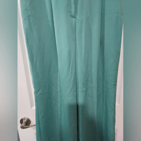 NWT Worthington Dark Mint Green Wide Leg Dress / Trouser Pants in Size XL - Picture 4 of 12